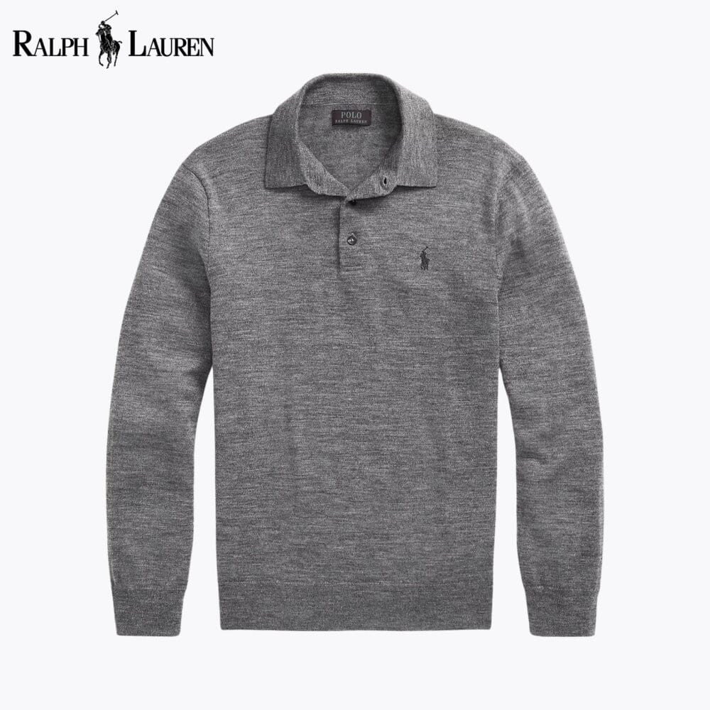 Men's Wool Polo-Collar Jumper