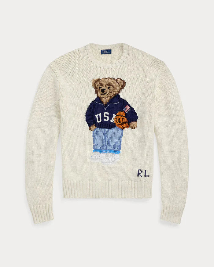 Men's Set 3 Styles  Polo Bear Sweater