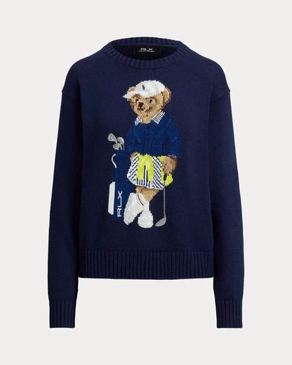Men's Set 3 Styles  Polo Bear Sweater