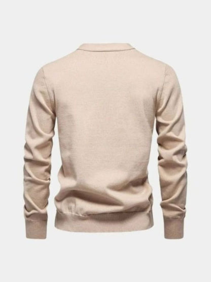 Cardigan col V en maille - Cross & Crown