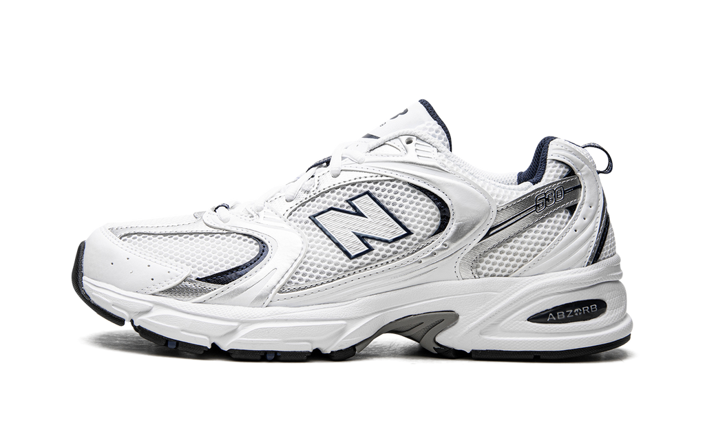 New Balance 530 White Silver Navy LAST PAIR READY FOR DELIVERY