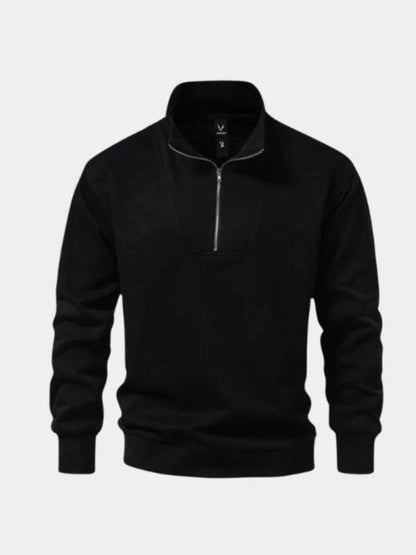 Sweat Zippé Col Revers Sport - Cross & Crown